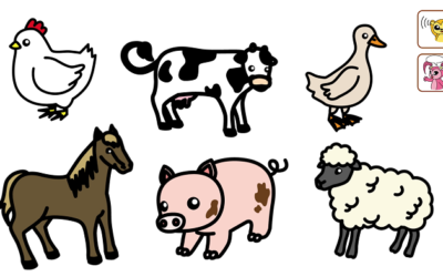 What animal says “moo”? Learn farm animal names with Happy Valley 「モ～」という動物はどれ？ハッピーバレーで動物の名前を覚えましょう