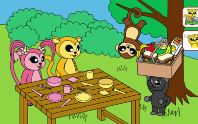 Go on a picnic with Kinka and Pinka! キンカとピンカと一緒にピクニックに行きましょう！